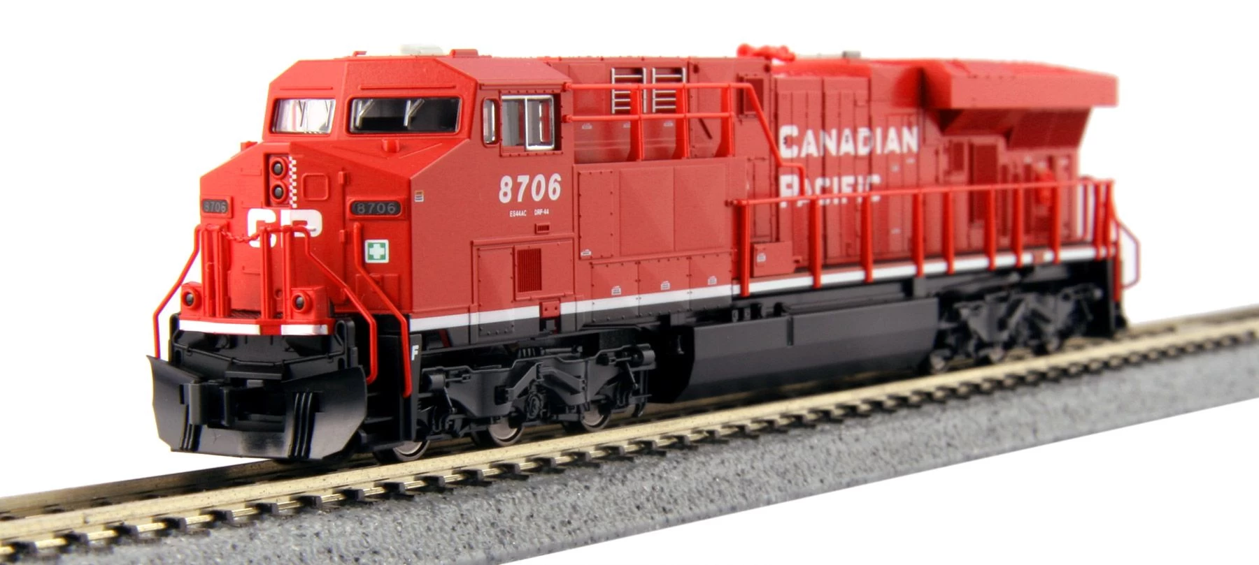Kato 106-0022 N Scale Unitrack GE ES44AC GEVO Mixed Freight Starter Set, Canadian Pacific 2 Kato 106-0022 N Scale Unitrack GE ES44AC GEVO Mixed Freight Starter Set, Canadian Pacific - Image 2