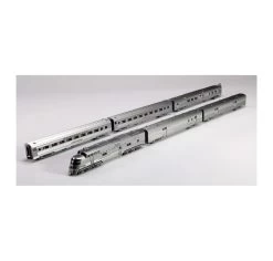 Kato 106-090, N Scale CB&Q E5A & Silver Streak Zephyr Boxed 6-Unit Train Set