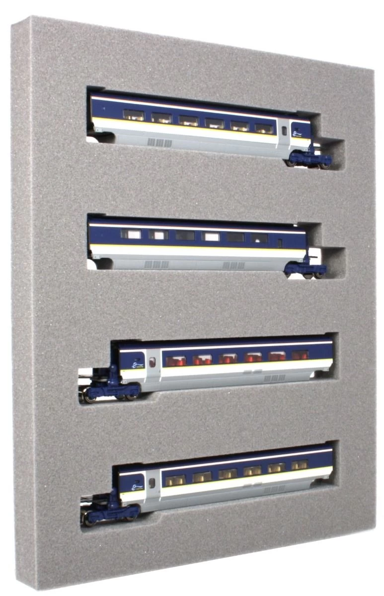 Kato 10-1298, N Scale Eurostar New Color 4-Car Add-on Set 1 Kato 10-1298, N Scale Eurostar New Color 4-Car Add-on Set