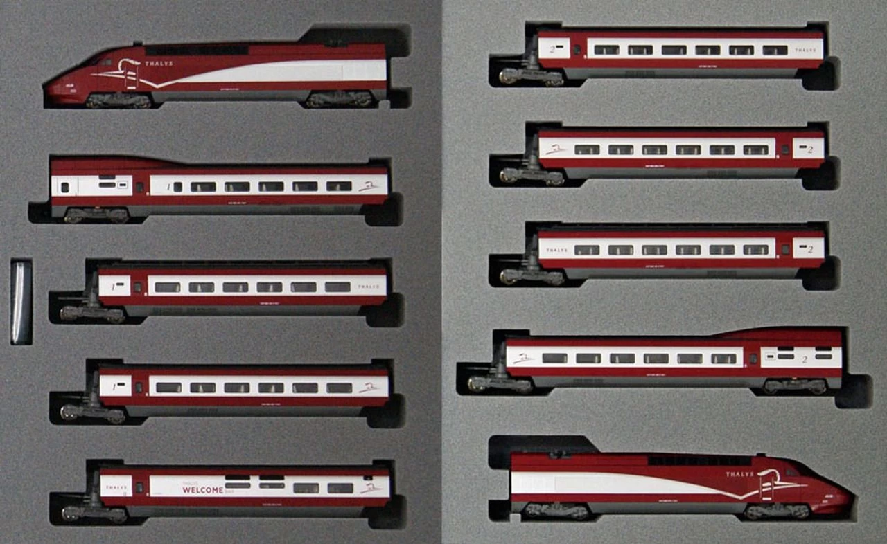 Kato 10-1657, N Scale Thalys PBA New Color 10-Car Set 2 Kato 10-1657, N Scale Thalys PBA New Color 10-Car Set - Image 2