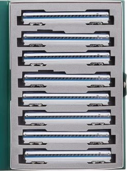 Kato 10-1795, N Scale Series 500 Shinkansen Bullet Train NOZOMI 8-Car Add-On Set