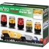 Kato 106-0024 N Scale Unitrack GE ES44AC GEVO Mixed Freight Starter Set, BNSF Swoosh