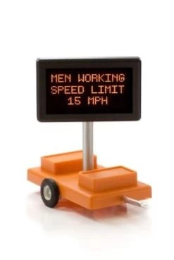 Miniatronics 85-503-01 O Scale Highway Sign, "Men Working Speed Limit 15 MPH"