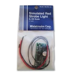 Miniatronics 100-RS1-01 Simulated Strobe Light, Red