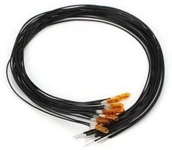 Miniatronics 18-Y12-10 12V 2.4mm Diameter Yellow 50mA Bulbs (10pk)