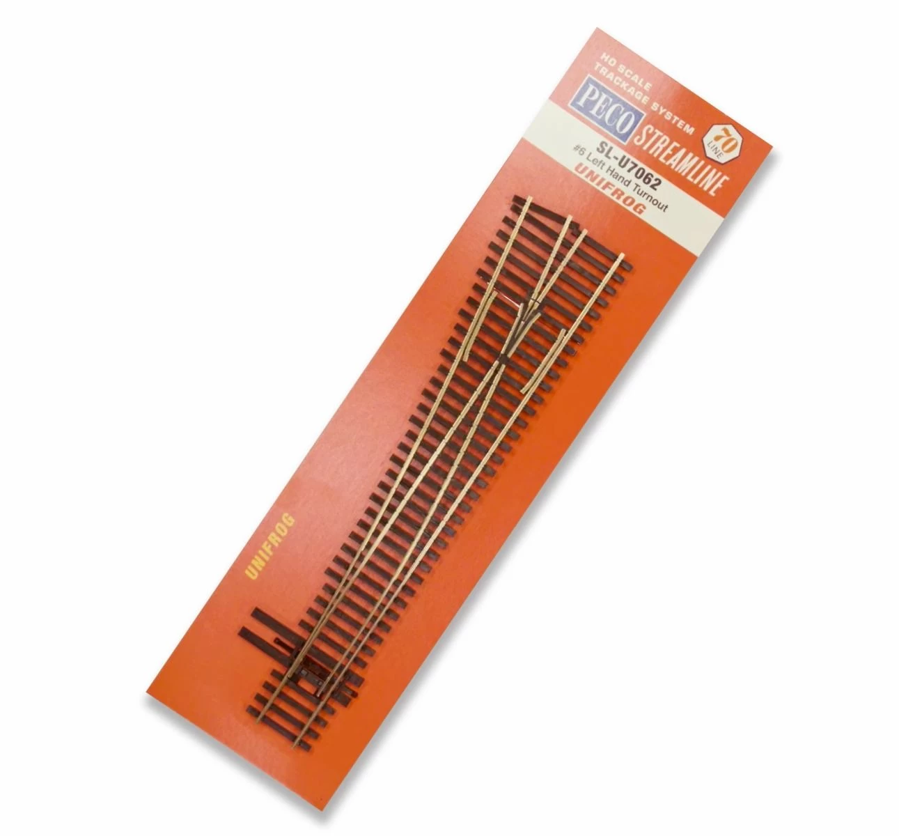 PECO SL-U7062 HO Code 70 Unifrog #6 Left Hand Turnout 2 PECO SL-U7062 HO Code 70 Unifrog #6 Left Hand Turnout - Image 2
