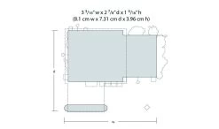 Woodland Scenics N Scale 785-5203 Sonny's Super Service - Landmark Structures(R), Kit - 3-3/16 X 2-7/8" 8.09 X 7.36cm -Attack Train pf5203 footprint web