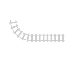 Kato N 20-185 Concrete Tie Superelevated Curve Double Track, 45 Degrees
