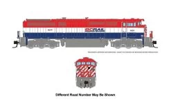 Rapido 540546, N Scale GE Dash 8-40CM, ESU LokSound DC/DCC/Sound, BCOL #4607 Red White & Blue