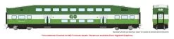 Rapido 146043, HO Scale BiLevel Commuter Car, GO Transit/MX, Unnumbered Coach
