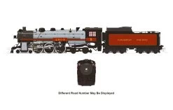 Rapido 601013, HO Scale CPR H1a Hudson 4-6-4, Std DC, Late Walkway W Beaver Shield, Canadian Pacific #2809