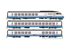 Rapido 025004, HO Scale RTL Turboliner Set 4, Amtrak Phase III Late, Silent Std. DC