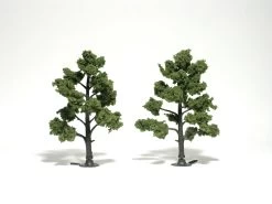 Woodland Scenics 785-1512 Ready-Made "Realistic Trees" - Deciduous - 5 To 6" 12.7 To 15.2cm Pkg(2), Light Green