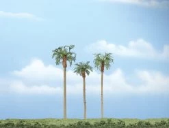 Woodland Scenics 785-1617 Ready Made Premium Trees(TM), Royal Palm - 1 Each: 4-5/8, 3-1/2 & 4" 11.7, 8.9 & 10.2cm