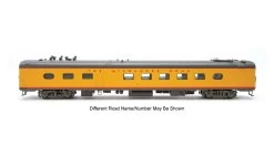 WalthersProto 920-9828, HO Scale 85ft MILW 48-Seat Diner, MILW #124, Armour Yellow Scheme