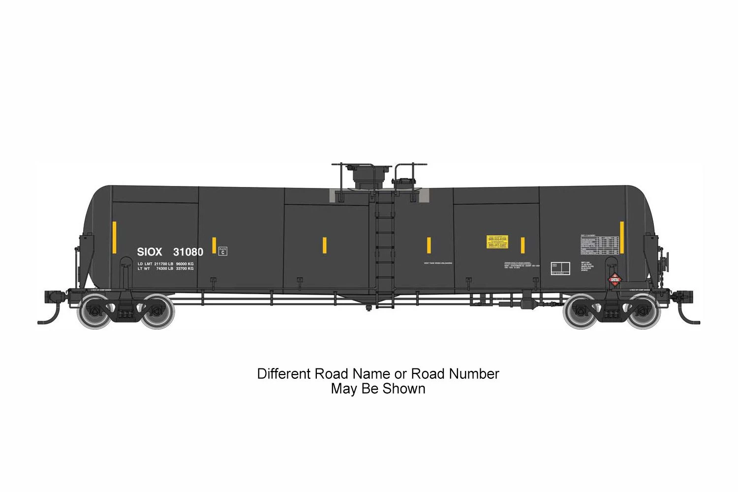 WalthersProto 920-100748, HO 55ft Trinity Modified 30,145-Gal Tank Car, Siouxland Ethanol SIOX #31117 1 WalthersProto 920-100748, HO 55ft Trinity Modified 30,145-Gal Tank Car, Siouxland Ethanol SIOX #31117