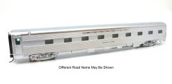 WalthersProto 920-16253 HO Scale 85ft Pullman-Standard Regal Series 4-4-2 Sleeper, Lighted, Santa Fe Regal Lark, Business Train, Real Metal Finish
